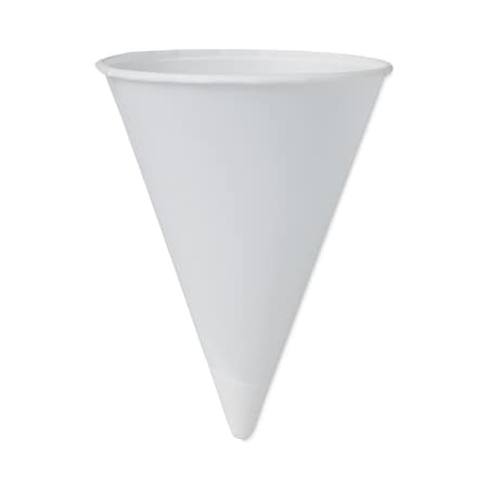 Dart Cone Water Cups, 4 oz, Paper, White, PK200 4BR